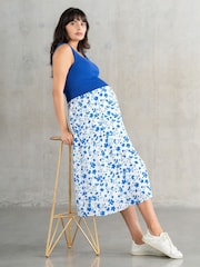 Seraphine Blue Maternity Dress with Topper - Image 4 of 6
