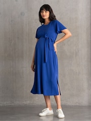 Seraphine Maternity Blue T-Shirt Dress - Image 1 of 4