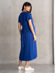 Seraphine Maternity Blue T-Shirt Dress - Image 2 of 4