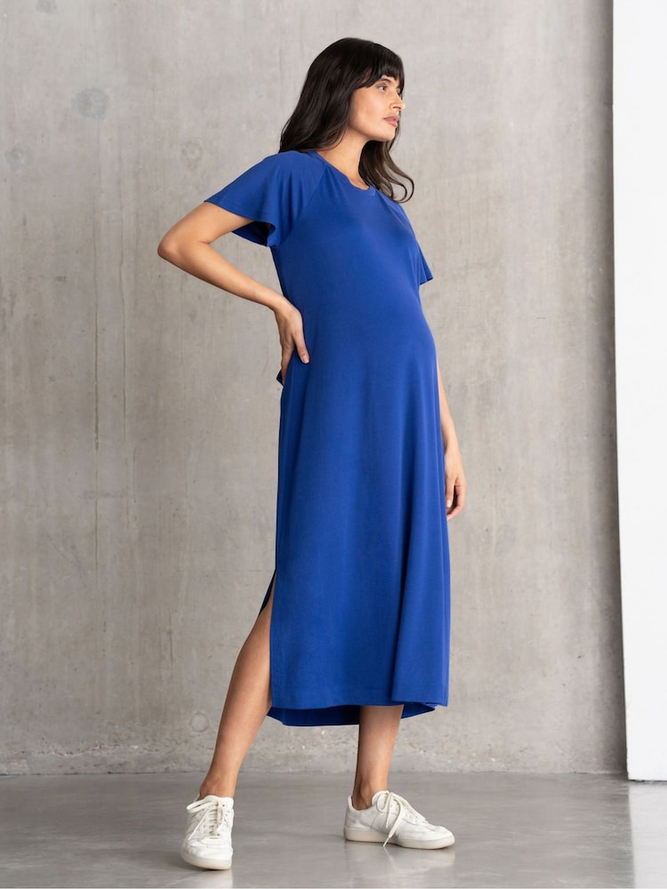 Buy Seraphine Maternity Blue T-Shirt Dress from Next USA Buy Seraphine Maternity Blue T-Shirt Dress from Next USA