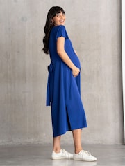 Seraphine Maternity Blue T-Shirt Dress - Image 4 of 4