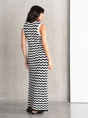 Seraphine Knit Maternity 100% Cotton Black Dress - Image 3 of 3