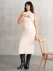 Seraphine Maternity Natural Bodycon Dress - Image 1 of 5