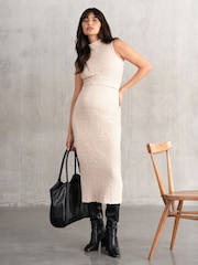 Seraphine Maternity Natural Bodycon Dress - Image 3 of 5