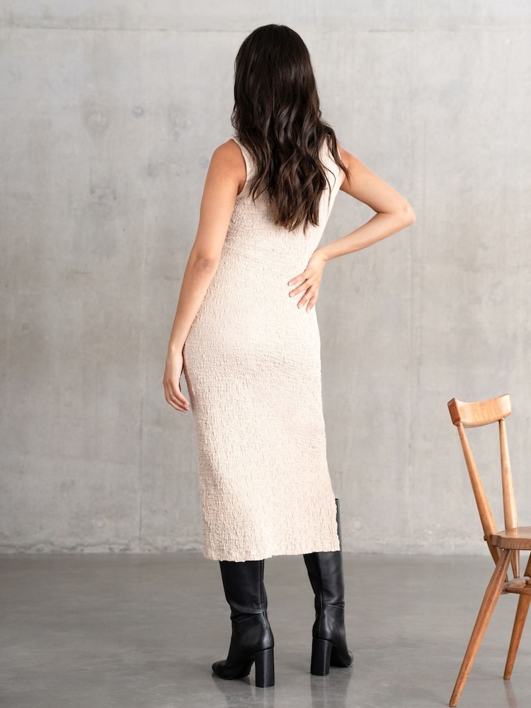 Seraphine Maternity Natural Bodycon Dress - Image 5 of 5