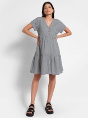 Seraphine Blue Nursing Gingham Dress - Image 2 of 10