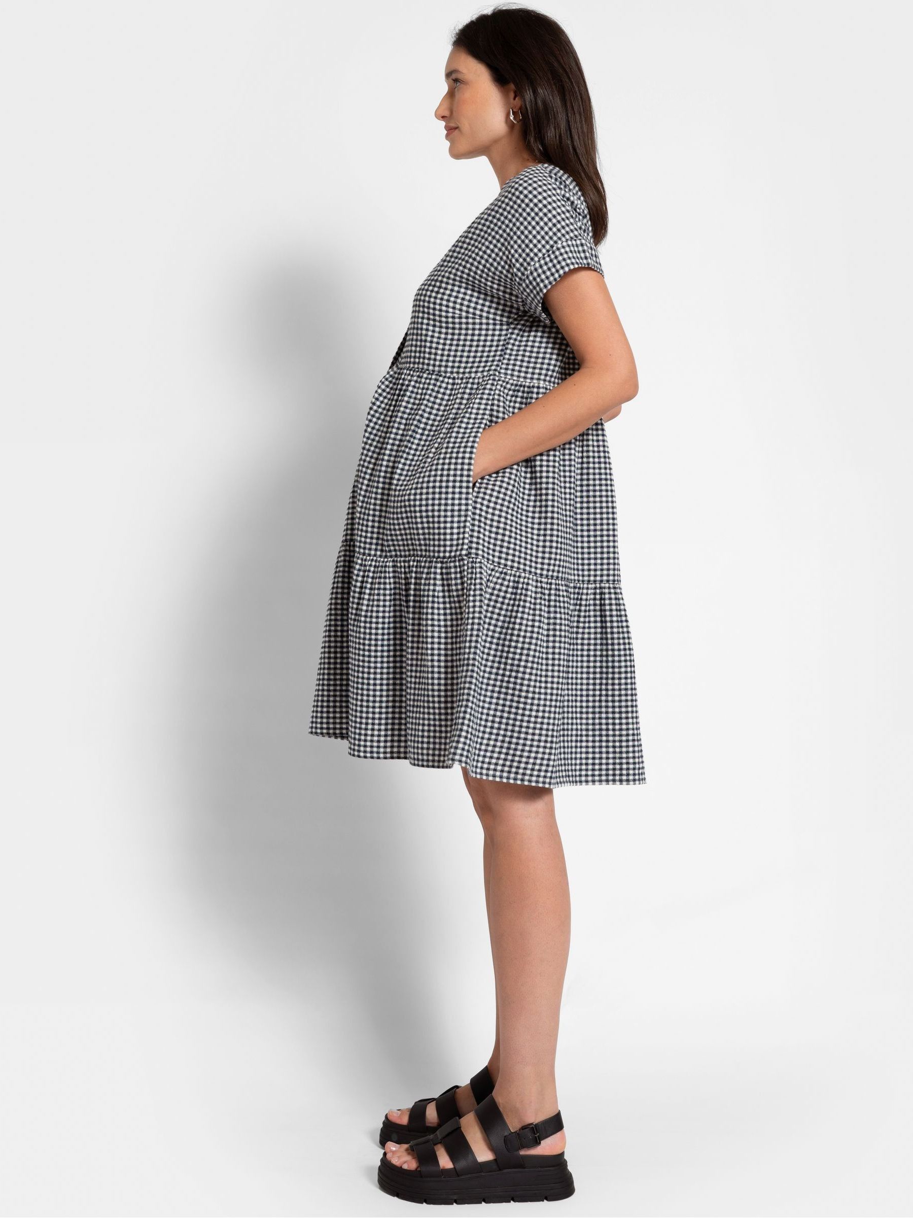 Buy Seraphine Blue Nursing Gingham Dress from Next USA