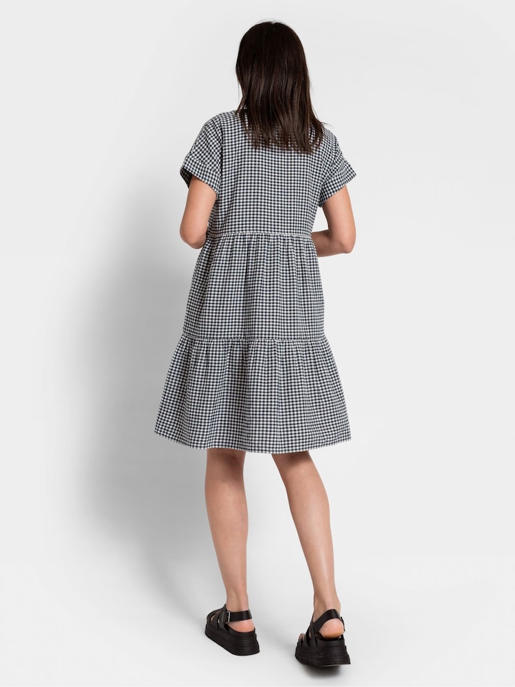 Seraphine Blue Nursing Gingham Dress - Image 4 of 10