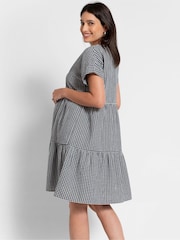 Seraphine Blue Nursing Gingham Dress - Image 6 of 10