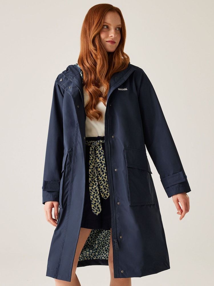 Regatta Blue Orla Kiely Waterproof II Jacket - Image 1 of 8