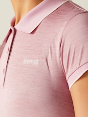 Regatta Pink Womens Remex II Active Polo Shirt - Image 4 of 7