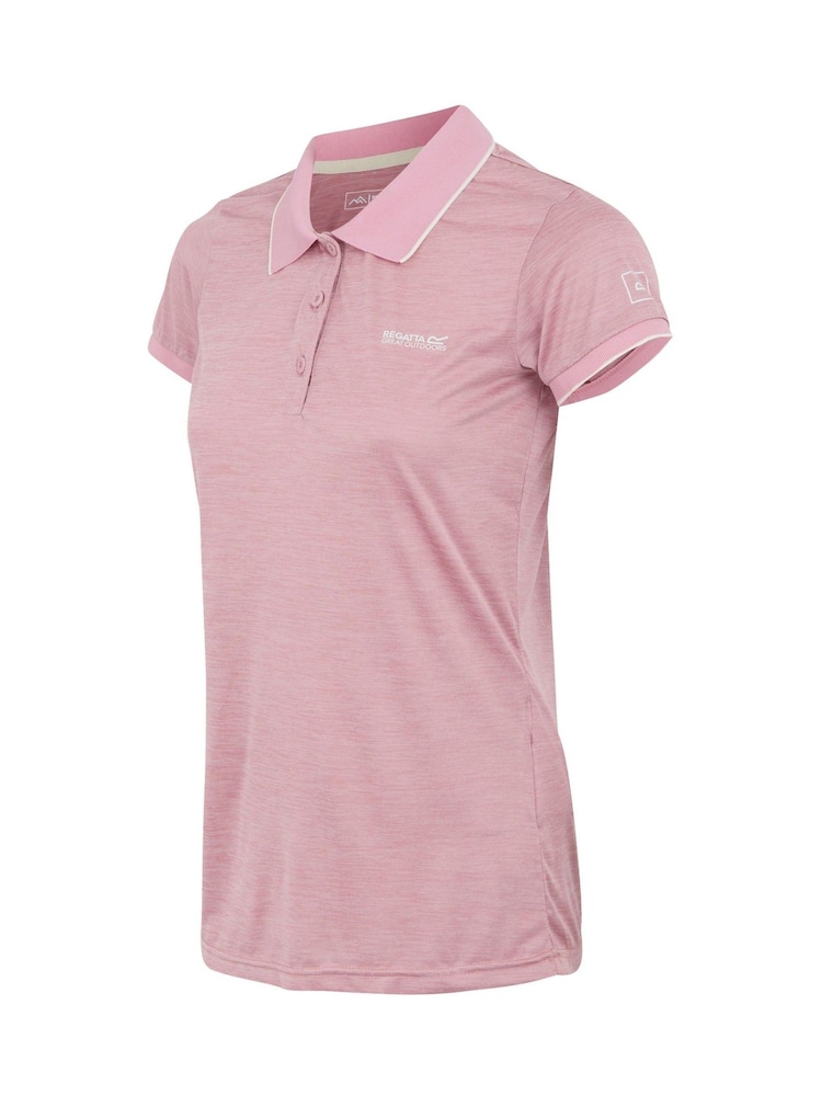 Regatta Pink Womens Remex II Active Polo Shirt - Image 7 of 7
