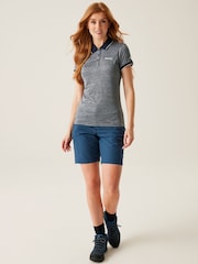 Regatta Blue Womens Remex II Active Polo Shirt - Image 2 of 8