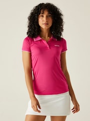 Regatta Pink Womens Remex II Active Polo Shirt - Image 1 of 7