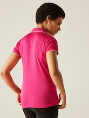 Regatta Pink Womens Remex II Active Polo Shirt - Image 3 of 7