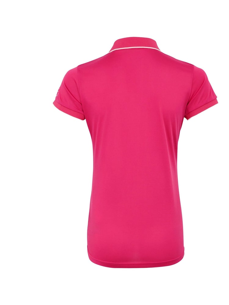 Regatta Pink Womens Remex II Active Polo Shirt - Image 7 of 7