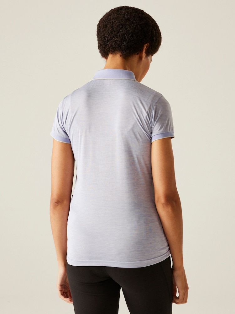 Regatta Purple Womens Remex II Active Polo Shirt - Image 2 of 7