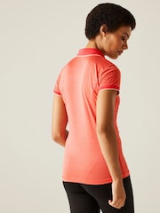 Regatta Orange Womens Remex II Active Polo Shirt - Image 3 of 8