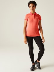 Regatta Orange Womens Remex II Active Polo Shirt - Image 4 of 8