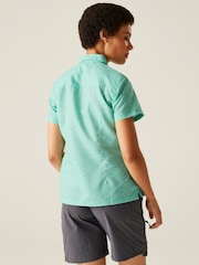 Regatta Blue Womens Mindano VIII Short Sleeve Shirt - Image 2 of 6