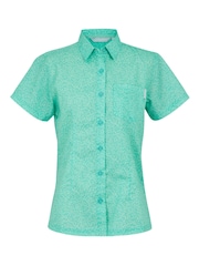 Regatta Blue Womens Mindano VIII Short Sleeve Shirt - Image 5 of 6