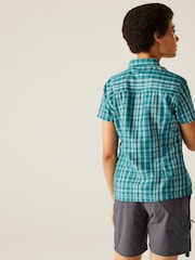 Regatta Blue Womens Mindano VIII Short Sleeve Shirt - Image 2 of 6