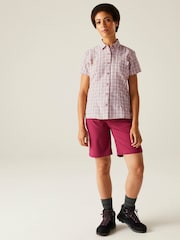 Regatta Pink Womens Mindano VIII Short Sleeve Shirt - Image 3 of 7