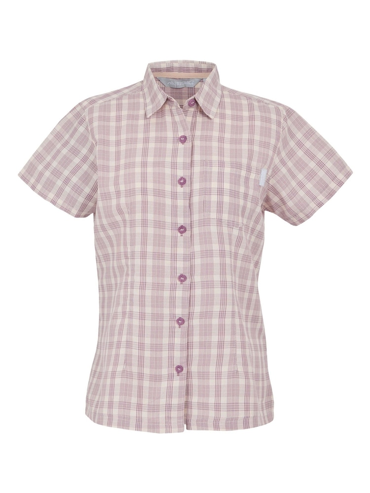 Regatta Pink Womens Mindano VIII Short Sleeve Shirt - Image 5 of 7