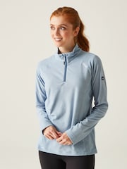 Синий - Легкий флисовый топ с короткой молнией Regatta Montes - Изображение 1 из 7