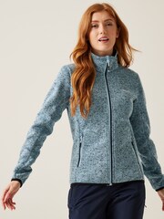 Regatta Blue Chrome Womens Newhill Full Zip Fleece - Image 1 of 7