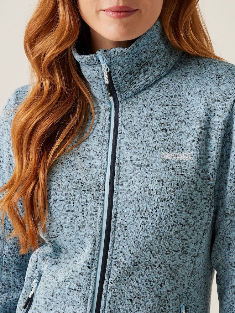 Regatta Blue Chrome Womens Newhill Full Zip Fleece - Image 2 of 7