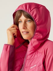 Regatta Pink Womens Andreson VIII Hybrid Walking Jacket - Image 4 of 9