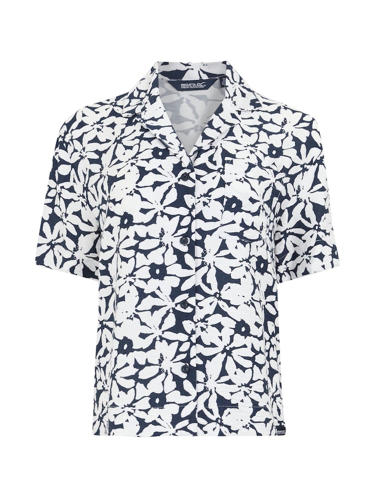 Regatta Black/White Womens Salise Shirt - Image 5 of 7