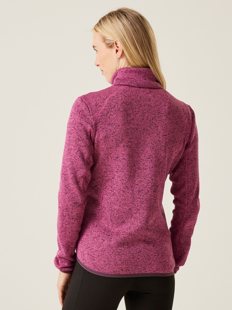 Regatta Purple Womens Newhill Full Zip Fleece - Image 2 of 7 Regatta Purple Womens Newhill Full Zip Fleece - Image 2 of 7