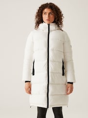 Regatta White Womens Mottere Long Line Heavyweight Jacket - Image 1 of 8