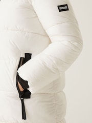 Regatta White Womens Mottere Long Line Heavyweight Jacket - Image 5 of 8