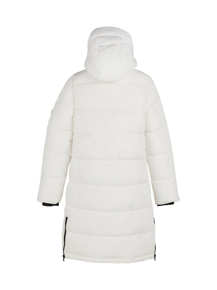 Regatta White Womens Mottere Long Line Heavyweight Jacket - Image 8 of 8