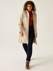 Regatta Cream Womens Romine II Waterproof Parka Jacket - Image 3 of 9