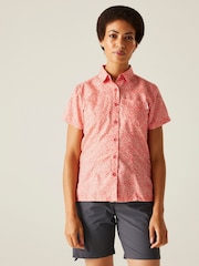 Regatta Orange Womens Mindano VIII Short Sleeve Shirt - Image 1 of 7