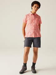Regatta Orange Womens Mindano VIII Short Sleeve Shirt - Image 3 of 7