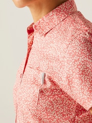 Regatta Orange Womens Mindano VIII Short Sleeve Shirt - Image 4 of 7