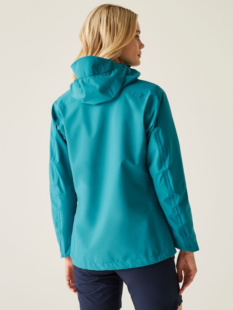 Regatta Blue Womens Birchdale II Waterproof Jacket - Image 2 of 9
