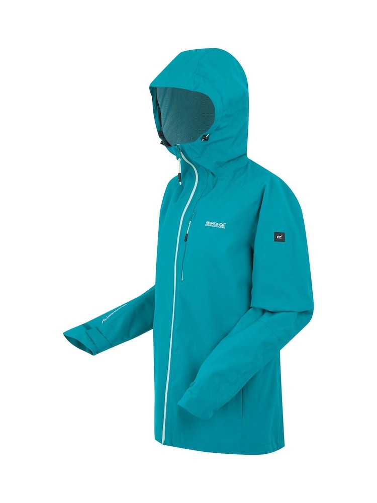 Regatta Blue Womens Birchdale II Waterproof Jacket - Image 9 of 9