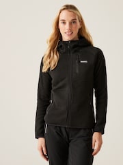 Regatta Black Womens Newhill Hooded Fleece - Image 1 of 7