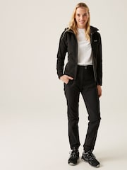 Regatta Black Womens Newhill Hooded Fleece - Image 2 of 7