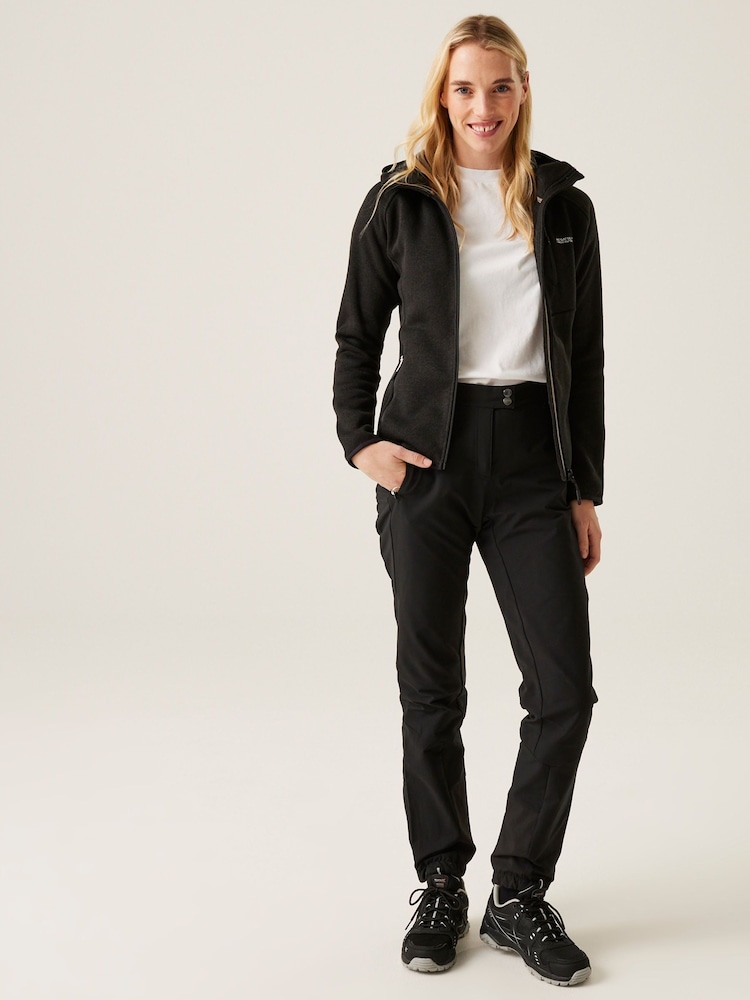 Regatta Black Womens Newhill Hooded Fleece - Image 2 of 7