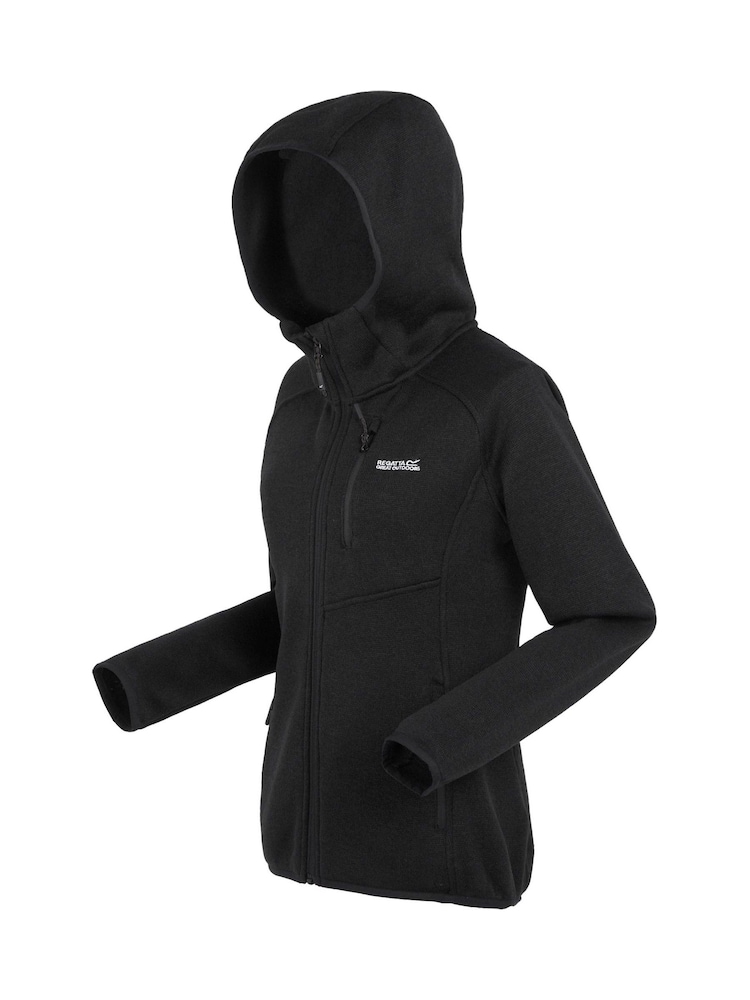 Regatta Black Womens Newhill Hooded Fleece - Image 7 of 7