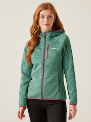 Regatta Green Womens Newhill Hooded Fleece - Image 1 of 7