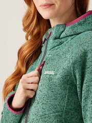 Regatta Green Womens Newhill Hooded Fleece - Image 4 of 7