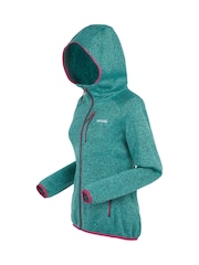 Regatta Green Womens Newhill Hooded Fleece - Image 7 of 7